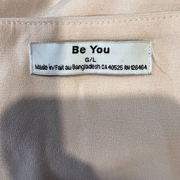 🌿4/$35🌿 BE‎ YOU Pink V Neck Sleeveless Blouse (L) - Picture 6 of 8